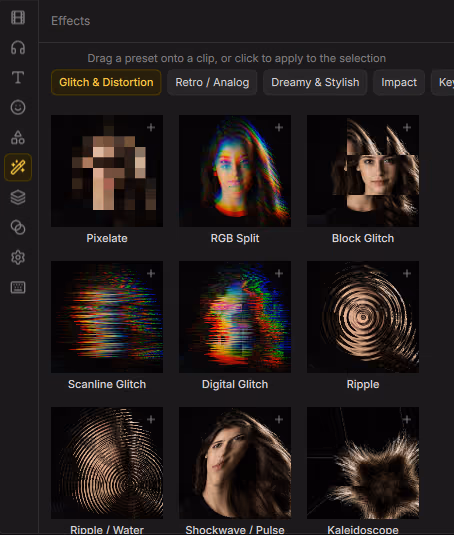 Effects browser